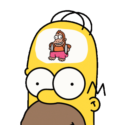 Homer Monkey Brain - the monkey inside Homer's head